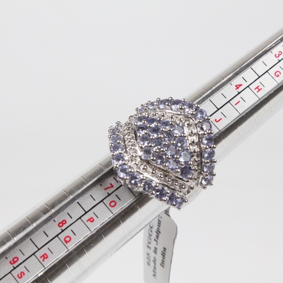 NWT Large gemstone sterling silver topaz ring in box - Picture 4 of 4